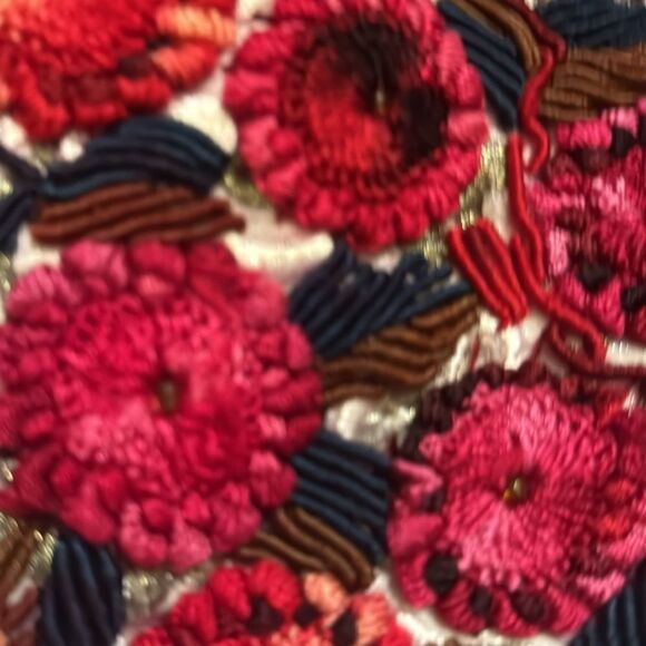 Boho Crocheted Tote Bag Shoulder Bag Beach Tote Overnight Open Inside Zip - Picture 3 of 9